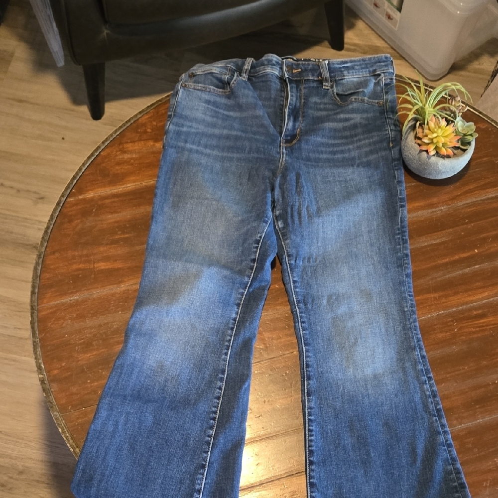 American Eagle Outfitters Medium Blue Flare Jeans #933 - Picture 2 of 9